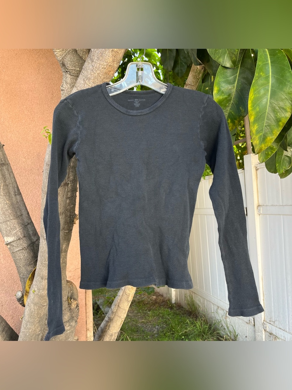 Brandy Melville Waffle Knit Thermal Long Sleeve.